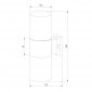 Уличный настенный светильник Elektrostandard Roil 35125/D a055636