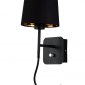 Бра Crystal Lux Pablo AP2 Black/Black-Gold