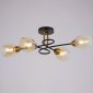 Люстра на штанге ILLUMICO Celeste IL8263-4COU-79 BK GD Celeste