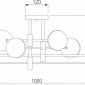 Потолочная люстра Eurosvet Nuvola 70129/8 латунь
