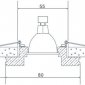 Точечный светильник Downlight DL071CH/Crystal