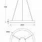 Подвесной светильник Maytoni Saturno MOD415PL-L45BS4K