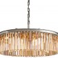 Подвесная люстра DeLight Collection 1920s Odeon KR0387P-10B chrome/amber