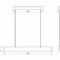 Подвесной светодиодный светильник Maytoni Step P010PL-L23B