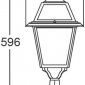 Наземный фонарь Oasis_Light FARO-FROST L 91104fL Bl