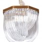 Подвесная люстра Murano Glass A001-400 L4 brass/clear