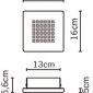Настенно-потолочный светильник Quadriled F18G0100