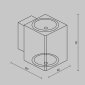 Накладной светильник Maytoni Outdoor Block O507WL-L10B3K