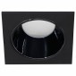 Светильник встраиваемый Feron DL3112 потолочный MR16 G5.3  черный + черный хром 51408