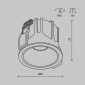 Точечный светильник Maytoni Alfa LED DL043-01-10W2.7K-RD-W