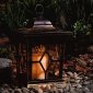 Подвесной светильник на солнечных батареях (10227) Uniel USL-S-180/PT220 Bronze lantern