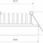 Встраиваемый светодиодный светильник Elektrostandard Aster DSKR80 5W 3300K черный a063989