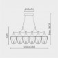 Подвесная люстра  ML.5603.1200P BS