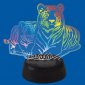 Светильник декоративный  ULI-M508 RGB/3AA TIGER FAMILY/BLACK