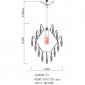 Подвесной светильник Adriana LE6889/1S GD