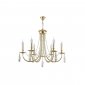 Подвесная люстра Crystal Lux Victoria SP6 Gold/Amber