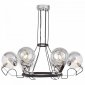 Подвесная люстра Lumina Deco Marseo LDP 9110-6 BK+CHR