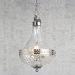 Подвесная люстра French Empire Glass KG0544P-4 nickel