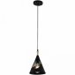 Подвесной светильник Reluce 03250-3.9-01 BK+WOOD