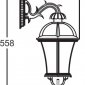 Настенный фонарь Oasis Light уличный ROMA L 95202L 15 Gb