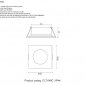 Встраиваемый светильник Crystal Lux CLT 046C1 WH IP44