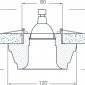 Точечный светильник Donolux Decoro DL209G/1