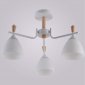 Потолочная люстра Reluce 01622-0.3-03 WH+WOOD