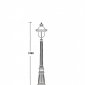 Наземный фонарь Oasis Light 84311c Bl