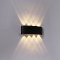 Уличный настенный светодиодный светильник Reluce 86834-9.2-008KT LED8*1W BK