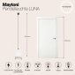 Подвесной светодиодный светильник Maytoni Technical Luna P039PL-5W4K-20-B