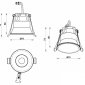 Точечный светильник Mars 207-7W-D75-4000K-24DG-BK