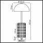 Интерьерная настольная лампа Odeon Light Lulu 5452/5TLA