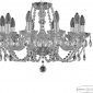 Подвесная люстра Bohemia Ivele Crystal 101 101/10/195 Ni