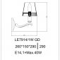 Бра Ester LE7914/1W GD