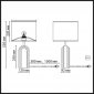 Интерьерная настольная лампа Odeon Light Ondulato 7172/1T