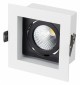 Встраиваемый светильник Arlight CL-KARDAN-S102x102-9W Warm (WH-BK, 38 deg)