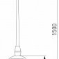 Подвесная люстра Eurosvet Polar 50250/1 LED серый