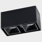 Точечный светильник Italline FASHION FX2 black + FASHION FXR black - 2шт.