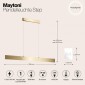 Подвесной светодиодный светильник Maytoni Step P010PL-L30G4K
