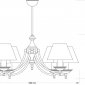 Потолочная люстра San Marino Lampshade SAN-ZW-6(P/A)CR