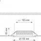Точечный светильник Ritm DL18891/20W White R Dim