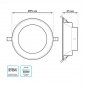 Встраиваемый светодиодный светильник Gauss Elementary Downlight 999420205