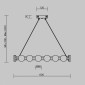 Подвесной светильник Freya Collar FR6180PL-L32B