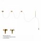 Подвесной светильник Loft IT Thread 10388B Brass
