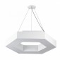 Подвесной светодиодный светильник Geometria ЭРА Hexagon SPO-124-W-40K-051 51Вт 4000К белый Б0050556