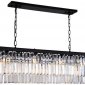 Подвесная люстра 1920s Odeon KR0387P-10C/P black/clear