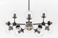 Потолочная люстра Lumina Deco Zodiak LDP 160-12 BK+PR