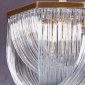 Подвесная люстра Murano Glass A001-554 L9 brass/clear