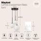 Подвесной светильник Maytoni Basic form MOD321PL-03B
