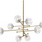 Потолочная люстра DeLight Collection Globe Mobile KG0835P-8 brass